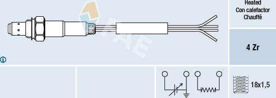 FAE 77008 - Lambda Sensor parts5.com