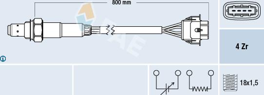 FAE 77247 - Lambda Sensor parts5.com