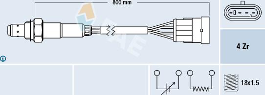 FAE 77220 - Lambda Sensor parts5.com