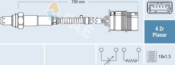 FAE 77760 - Lambda Sensor parts5.com