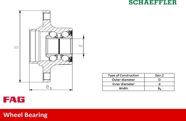 FAG 713 6506 00 - Комплект подшипника ступицы колеса parts5.com