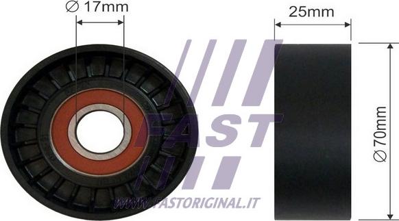 Fast FT44551 - Polea inversión / guía, correa poli V parts5.com