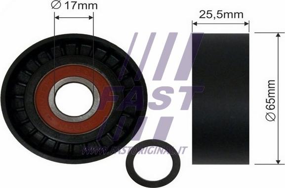 Fast FT44567 - Deflection / Guide Pulley, v-ribbed belt parts5.com