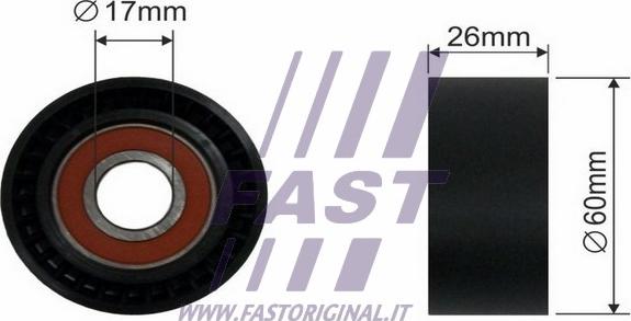 Fast FT44535 - Направляющий ролик, поликлиновый ремень parts5.com