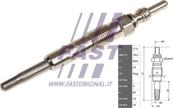 Fast FT82726 - Glow Plug parts5.com