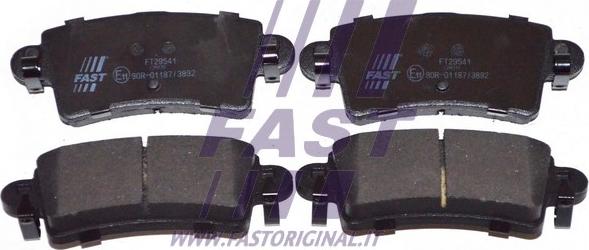 Fast FT29541 - Тормозные колодки, дисковые, комплект parts5.com