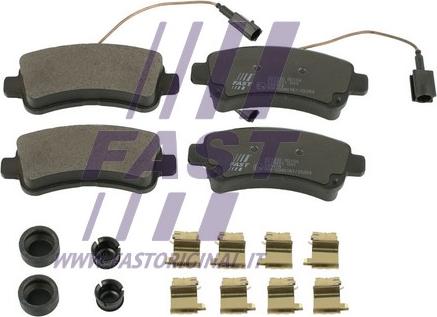 Fast FT29551 - Тормозные колодки, дисковые, комплект parts5.com