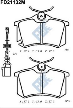 GMC 2382301 - Тормозные колодки, дисковые, комплект parts5.com