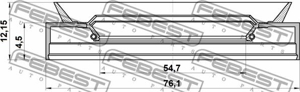 Febest 5776611 - Уплотняющее кольцо, ступица колеса parts5.com