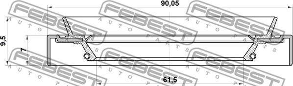 Febest 95HDY-63900710X - Уплотняющее кольцо, ступица колеса parts5.com