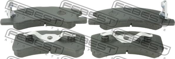 Febest 0401-A05AF - Тормозные колодки, дисковые, комплект parts5.com