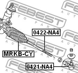 Febest MRKB-CY - Пыльник, рулевое управление parts5.com
