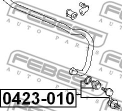 Febest 0423-010 - Тяга / стойка, стабилизатор parts5.com