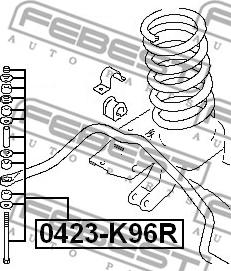 Febest 0423-K96R - Тяга / стойка, стабилизатор parts5.com