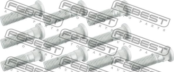 Febest 0584-001-PCS10 - Болт крепления колеса parts5.com