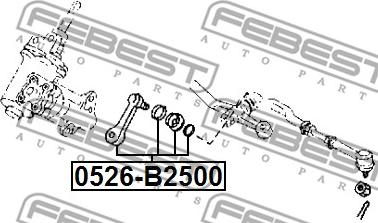 Febest 0526-B2500 - Сошка рулевого управления parts5.com