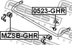 Febest 0523-GHR - Тяга / стойка, стабилизатор parts5.com