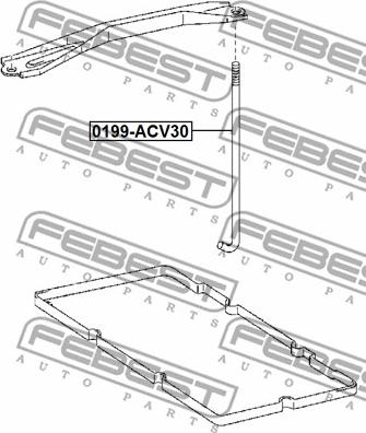 Febest 0199-ACV30 - Крепление аккумулятора parts5.com