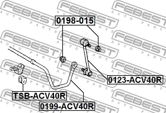 Febest 0198-015 - Чаша холостого хода, балка моста parts5.com