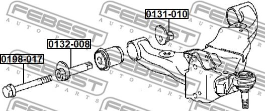 Febest 0198-017 - Болт регулировки развала колёс parts5.com