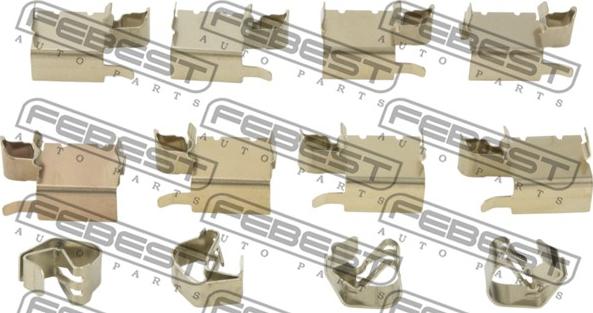 Febest 0103-NRE180F - Комплектующие для колодок дискового тормоза parts5.com