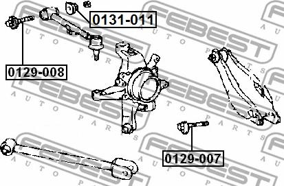 Febest 0129-007 - Болт регулировки развала колёс parts5.com