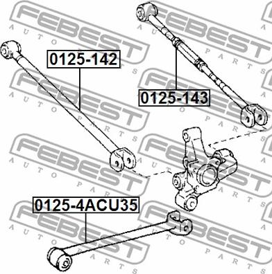 Febest 0125-143 - Рычаг подвески колеса parts5.com