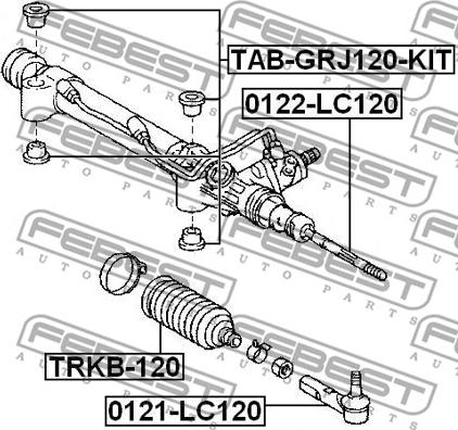 Febest TRKB-120 - Пыльник, рулевое управление parts5.com