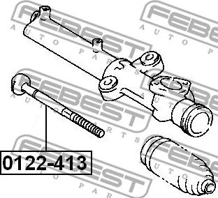Febest 0122-423 - Осевой шарнир, рулевая тяга parts5.com