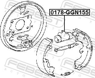 Febest 0178-GGN155 - Колесный тормозной цилиндр parts5.com
