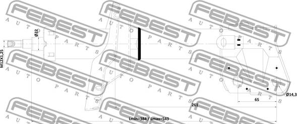 Febest 08110-004FR - Shock Absorber parts5.com