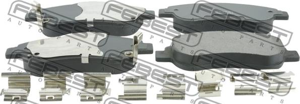 Febest 0301-REF - Тормозные колодки, дисковые, комплект parts5.com