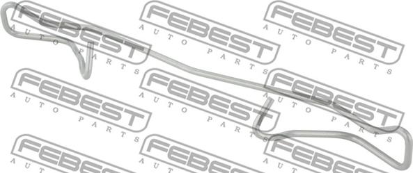 Febest 0303-001 - Пружина, колодки дискового тормоза parts5.com