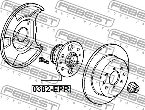 Febest 0382-EPR - Ступица колеса, поворотный кулак parts5.com