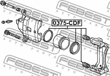 Febest 0375-CDF - Ремкомплект, тормозной суппорт parts5.com