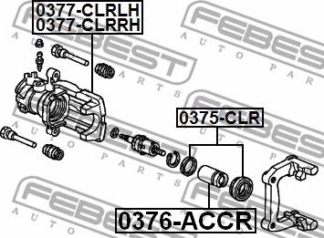 Febest 0375-CLR - Repair Kit, brake caliper parts5.com