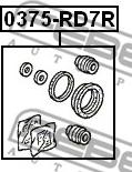 Febest 0375-RD7R - Ремкомплект, тормозной суппорт parts5.com