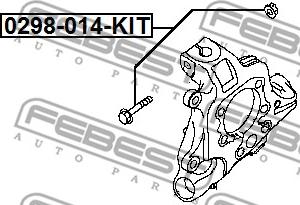 Febest 0298-014-KIT - Болт регулировки развала колёс parts5.com