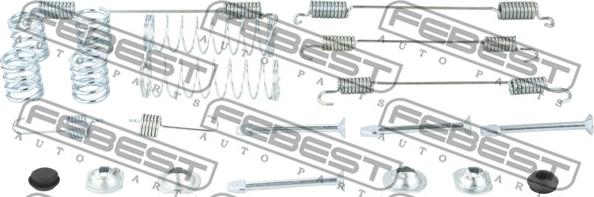 Febest 0204-D10R-KIT - Комплектующие, стояночная тормозная система parts5.com