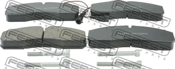 Febest 0201-F24MF - Тормозные колодки, дисковые, комплект parts5.com