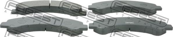 Febest 0201-W41F - Тормозные колодки, дисковые, комплект parts5.com