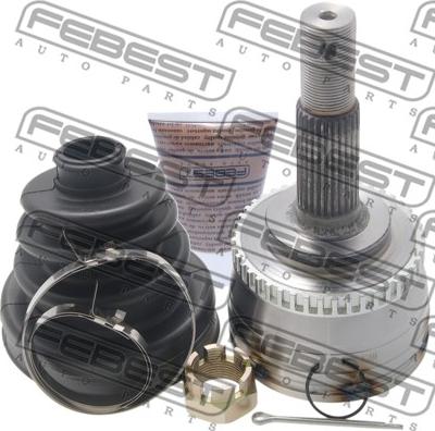 Febest 0210-057A44 - Шарнирный комплект, ШРУС, приводной вал parts5.com