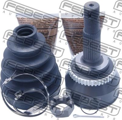 Febest 0210-N16A44 - Шарнирный комплект, ШРУС, приводной вал parts5.com