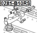 Febest 0281-B10RS - Главный цилиндр, система сцепления parts5.com