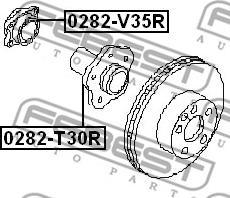 Febest 0282-V35R - Комплект подшипника ступицы колеса parts5.com