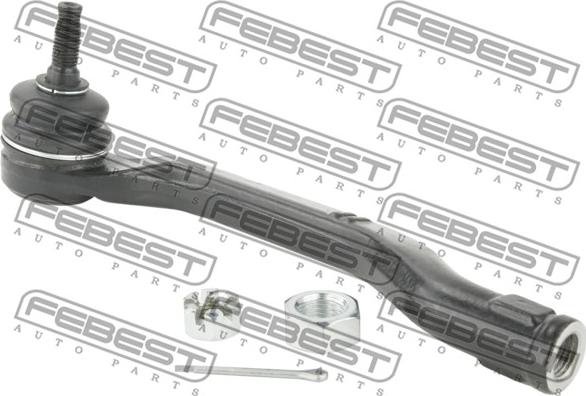 Febest 0221-D10LH - Наконечник рулевой тяги, шарнир parts5.com