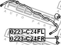 Febest 0223-C24FR - Тяга / стойка, стабилизатор parts5.com