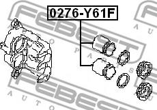 Febest 0276-Y61F - Поршень, корпус скобы тормоза parts5.com