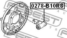 Febest 0278-B10RS - Колесный тормозной цилиндр parts5.com