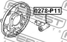 Febest 0278-P11 - Колесный тормозной цилиндр parts5.com